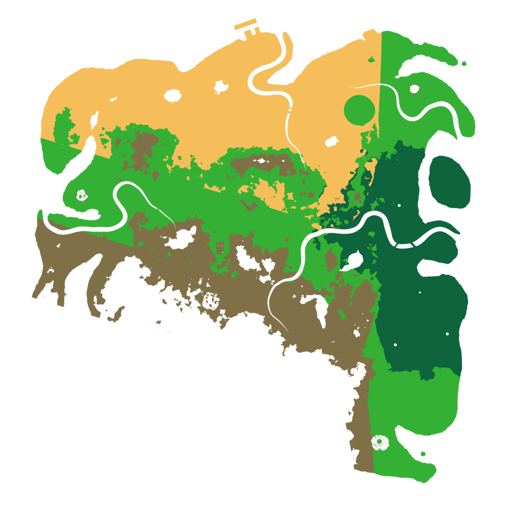 Biome Rust Map: Procedural Map, Size: 4500, Seed: 19782635