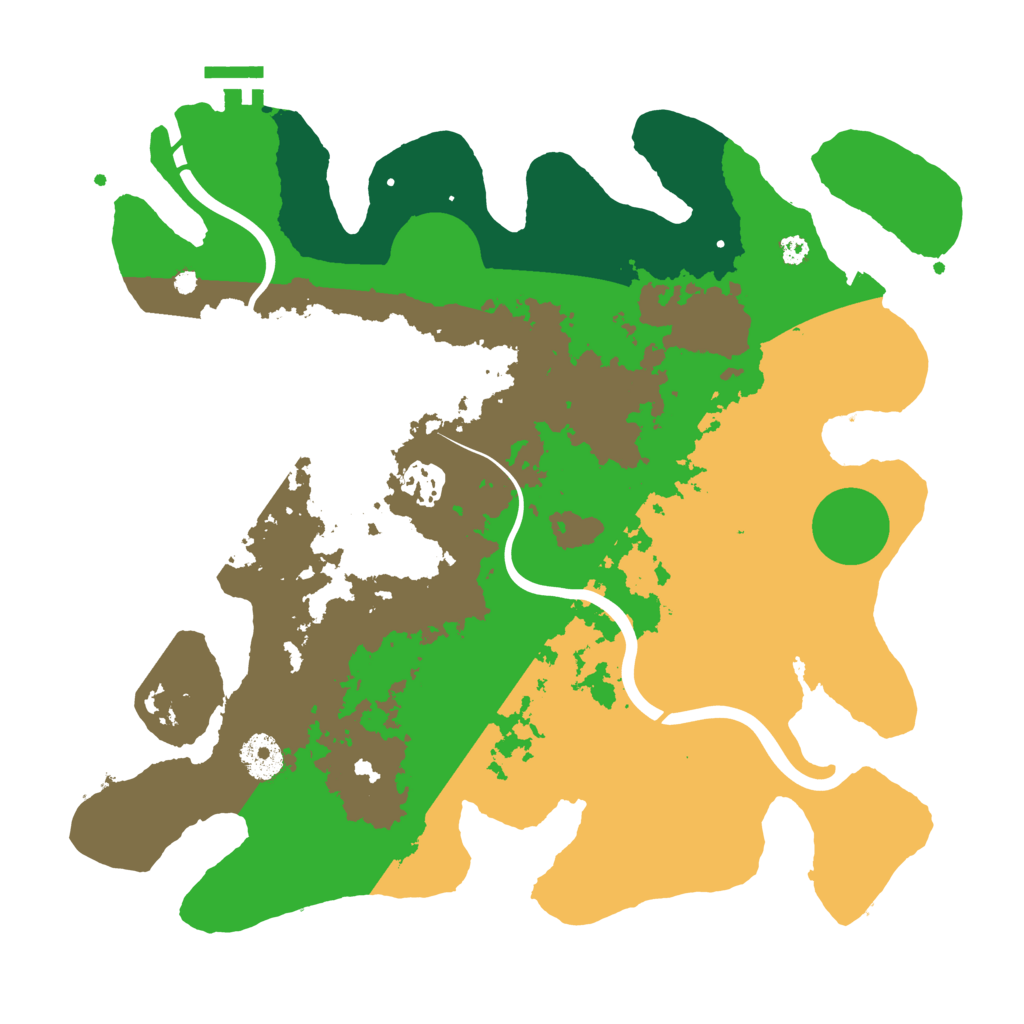 Biome Rust Map: Procedural Map, Size: 3500, Seed: 874321