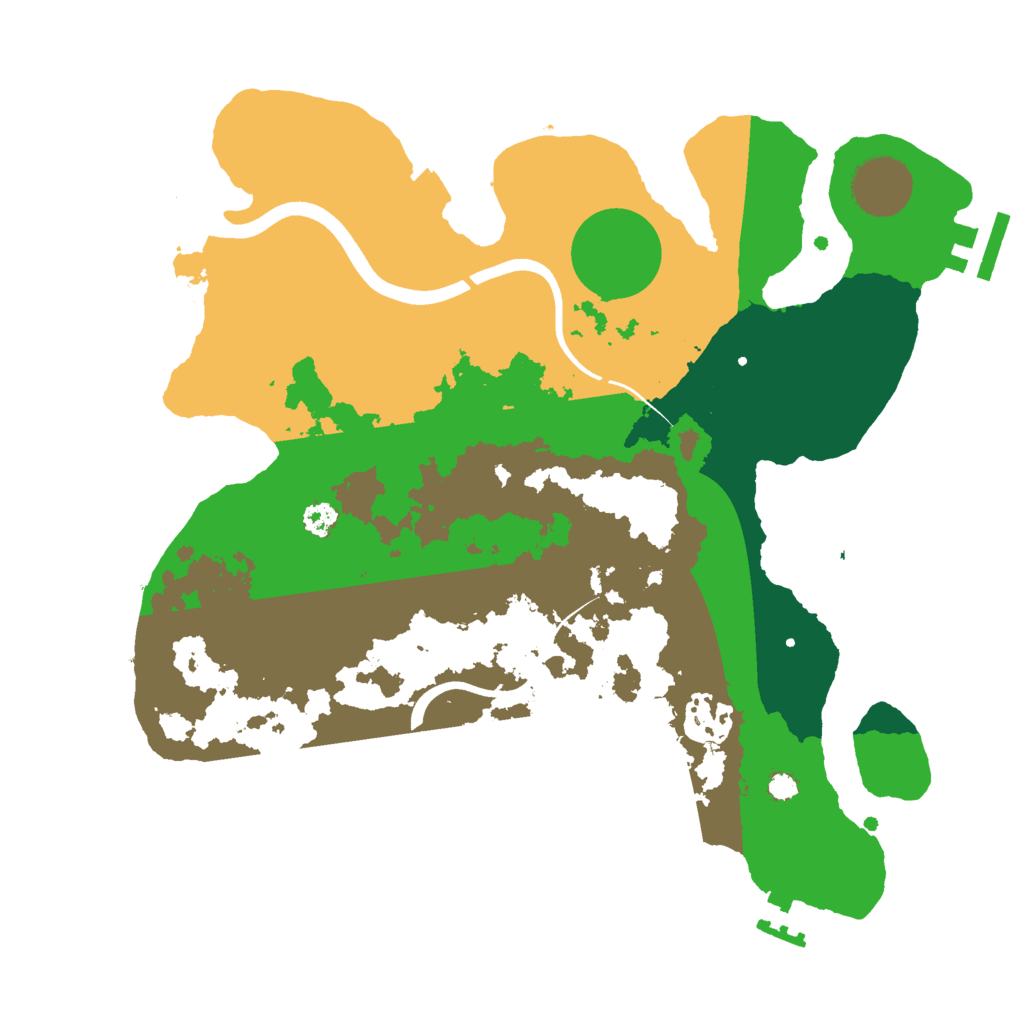 Biome Rust Map: Procedural Map, Size: 3000, Seed: 335935248