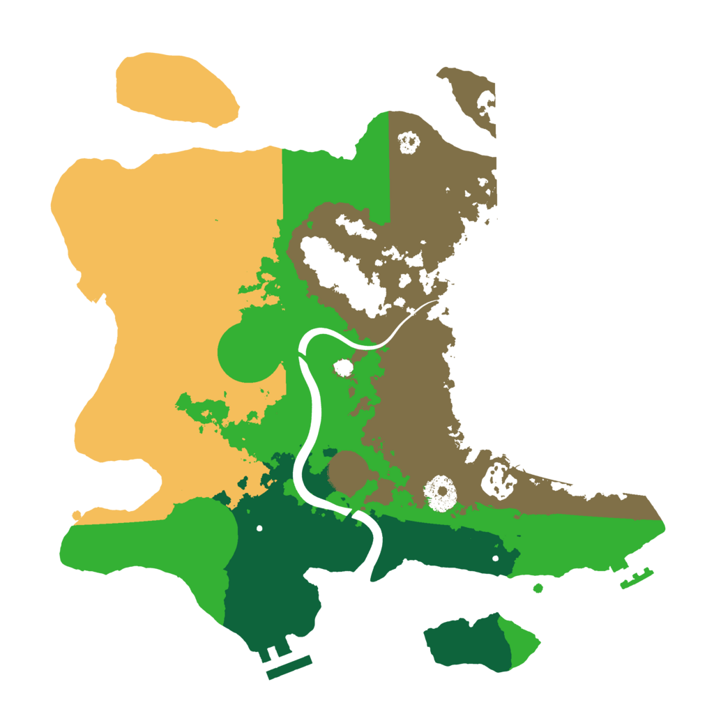 Biome Rust Map: Procedural Map, Size: 3096, Seed: 206586