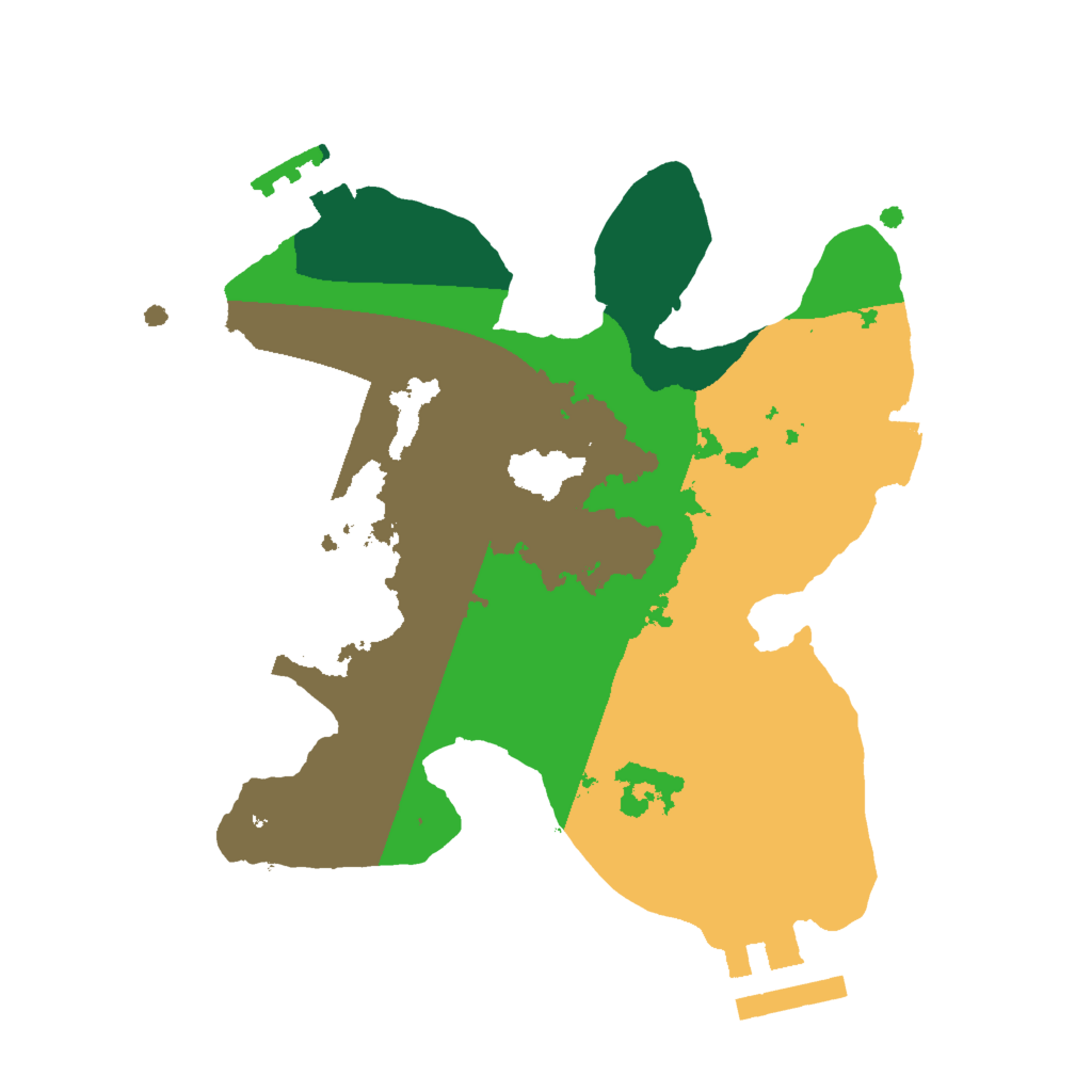 Biome Rust Map: Procedural Map, Size: 2000, Seed: 543622