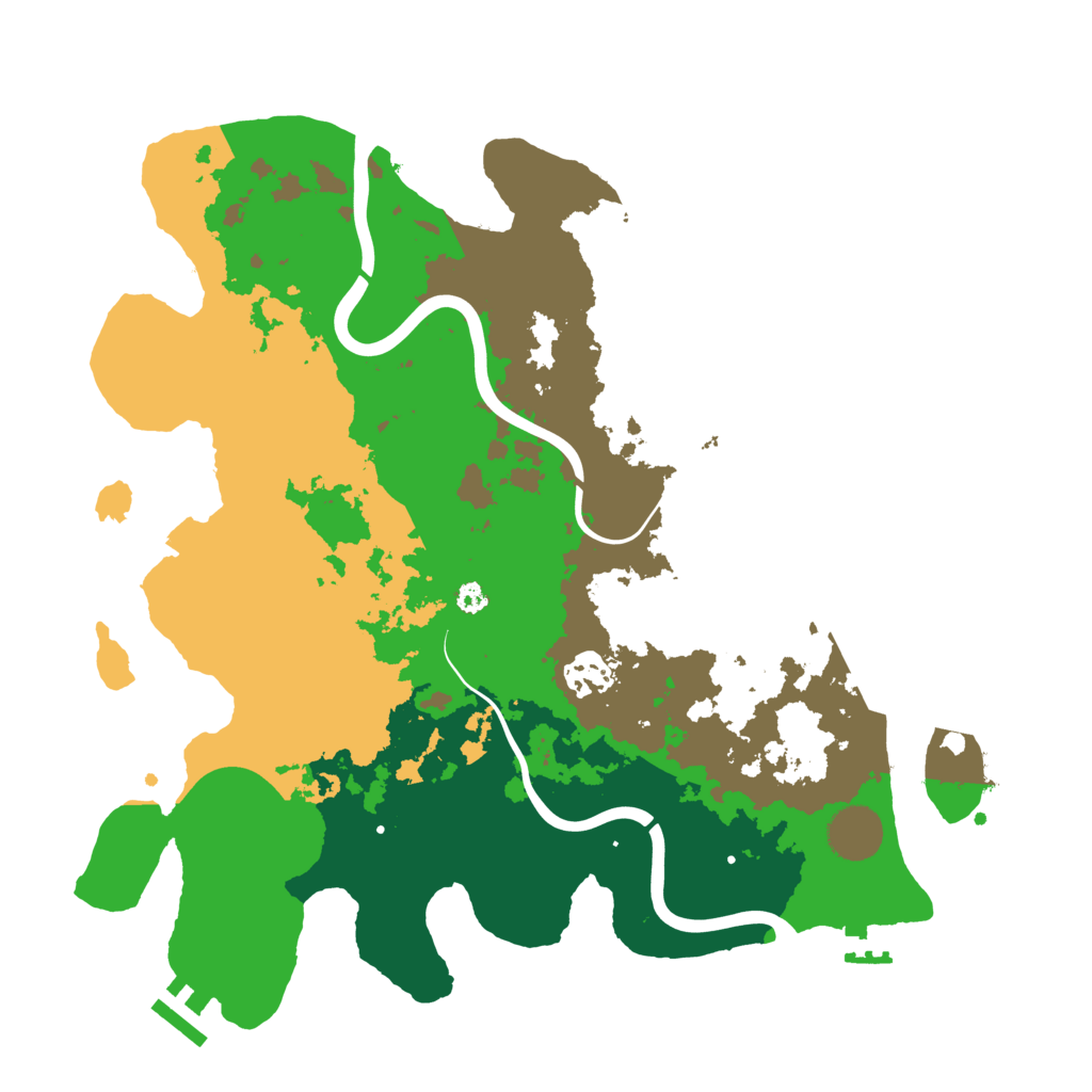 Biome Rust Map: Procedural Map, Size: 3500, Seed: 1145182631