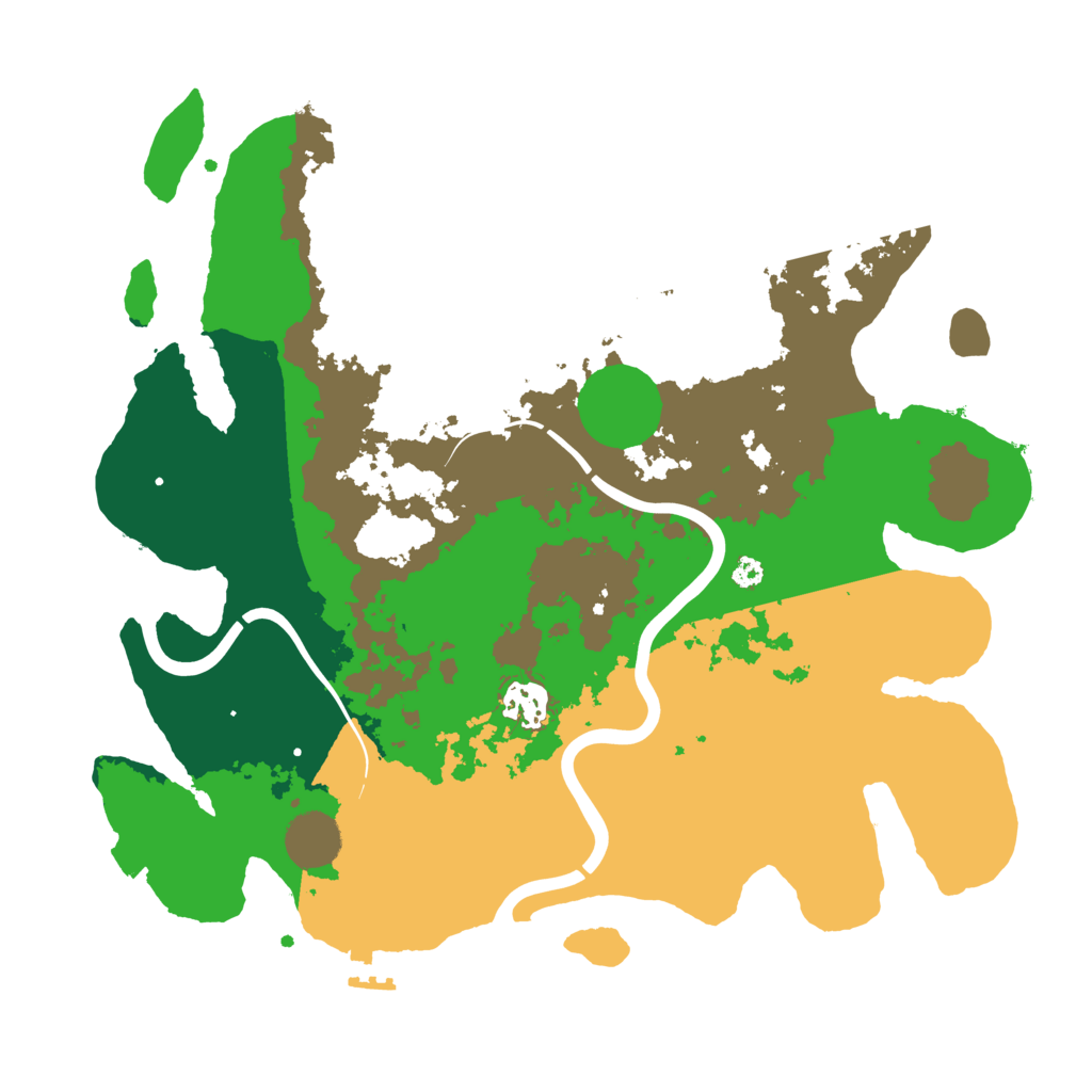 Biome Rust Map: Procedural Map, Size: 3500, Seed: 2049111359