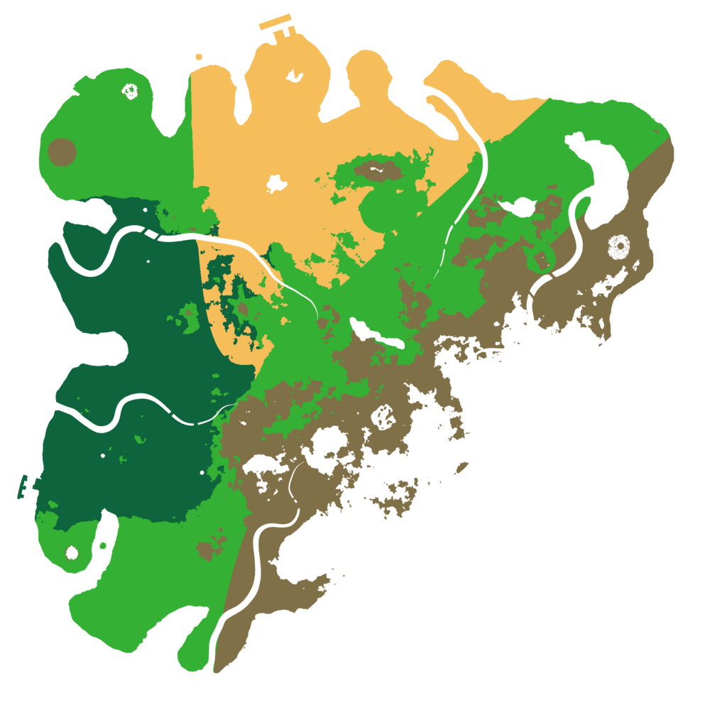 Biome Rust Map: Procedural Map, Size: 4500, Seed: 1849916770