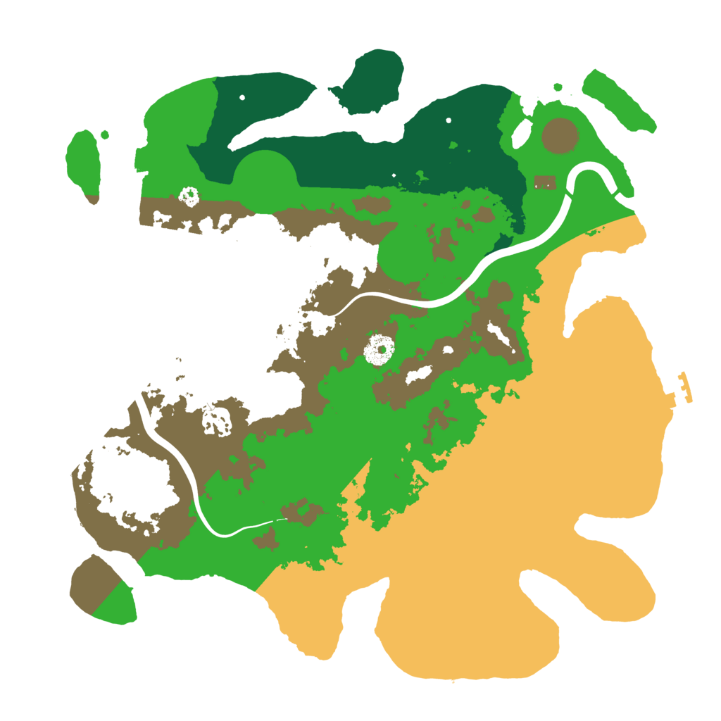 Biome Rust Map: Procedural Map, Size: 3500, Seed: 71619328