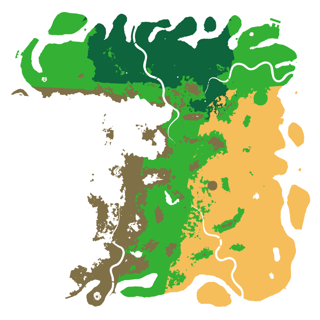 Biome Rust Map: Procedural Map, Size: 6000, Seed: 5786549