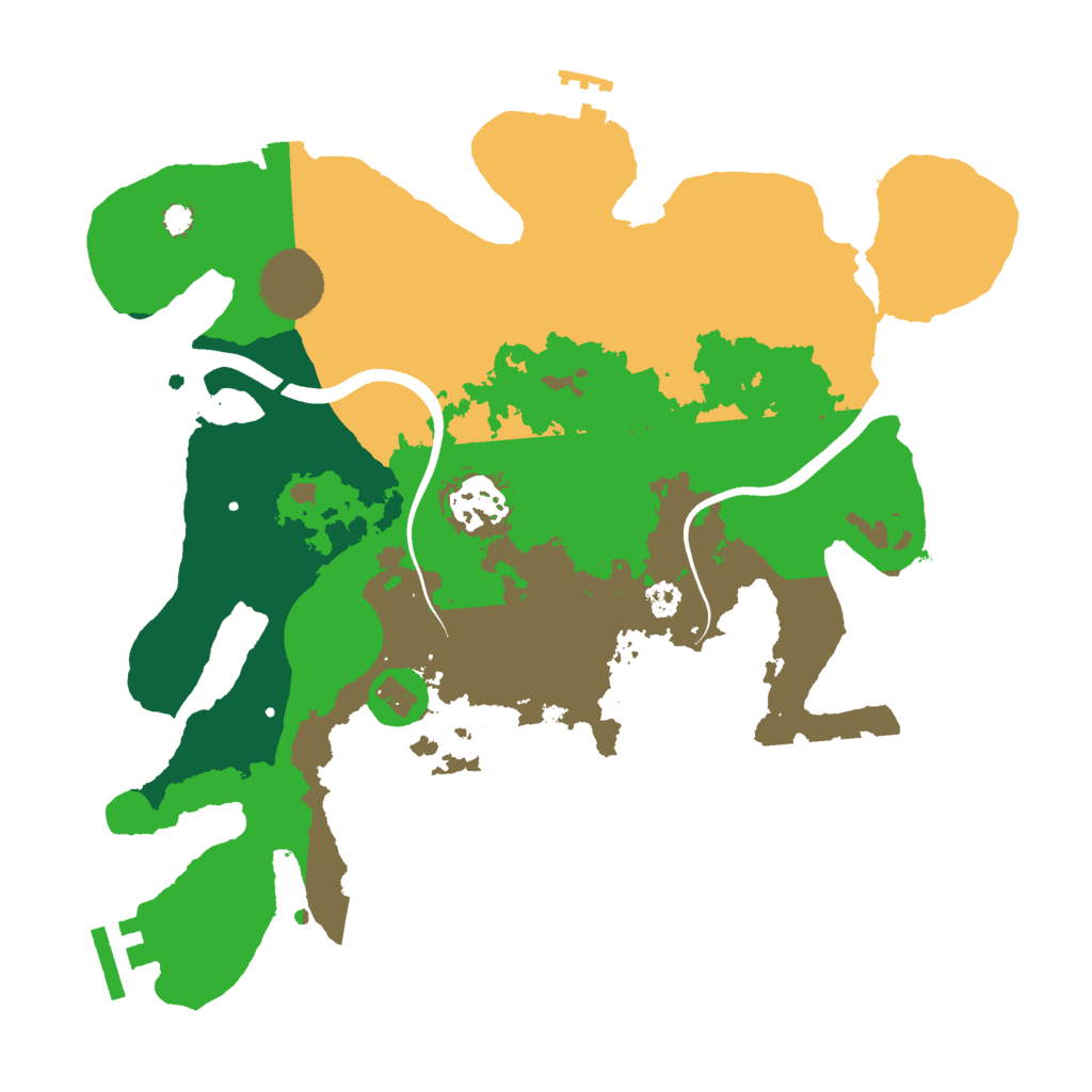 Biome Rust Map: Procedural Map, Size: 3000, Seed: 963732214