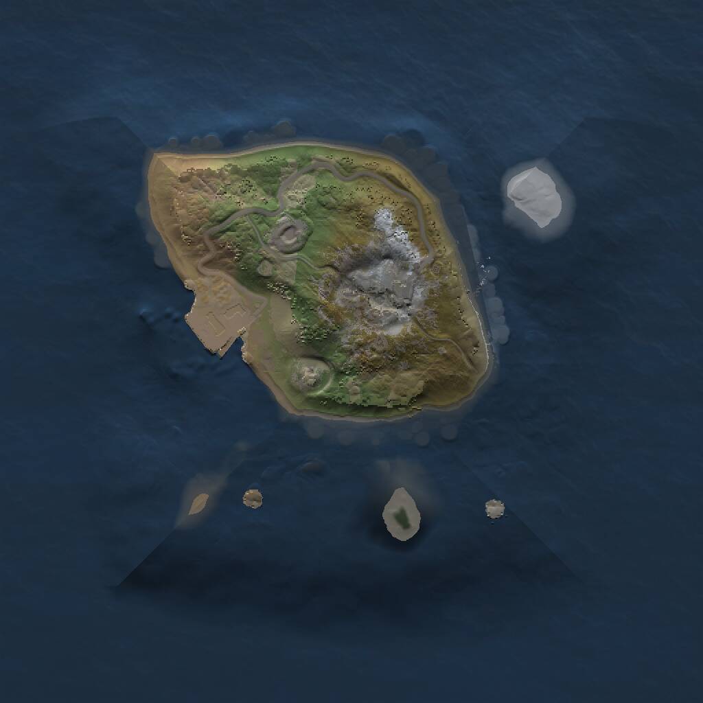 Rust Map: Procedural Map, Size: 1500, Seed: 1763608312, 3 Monuments