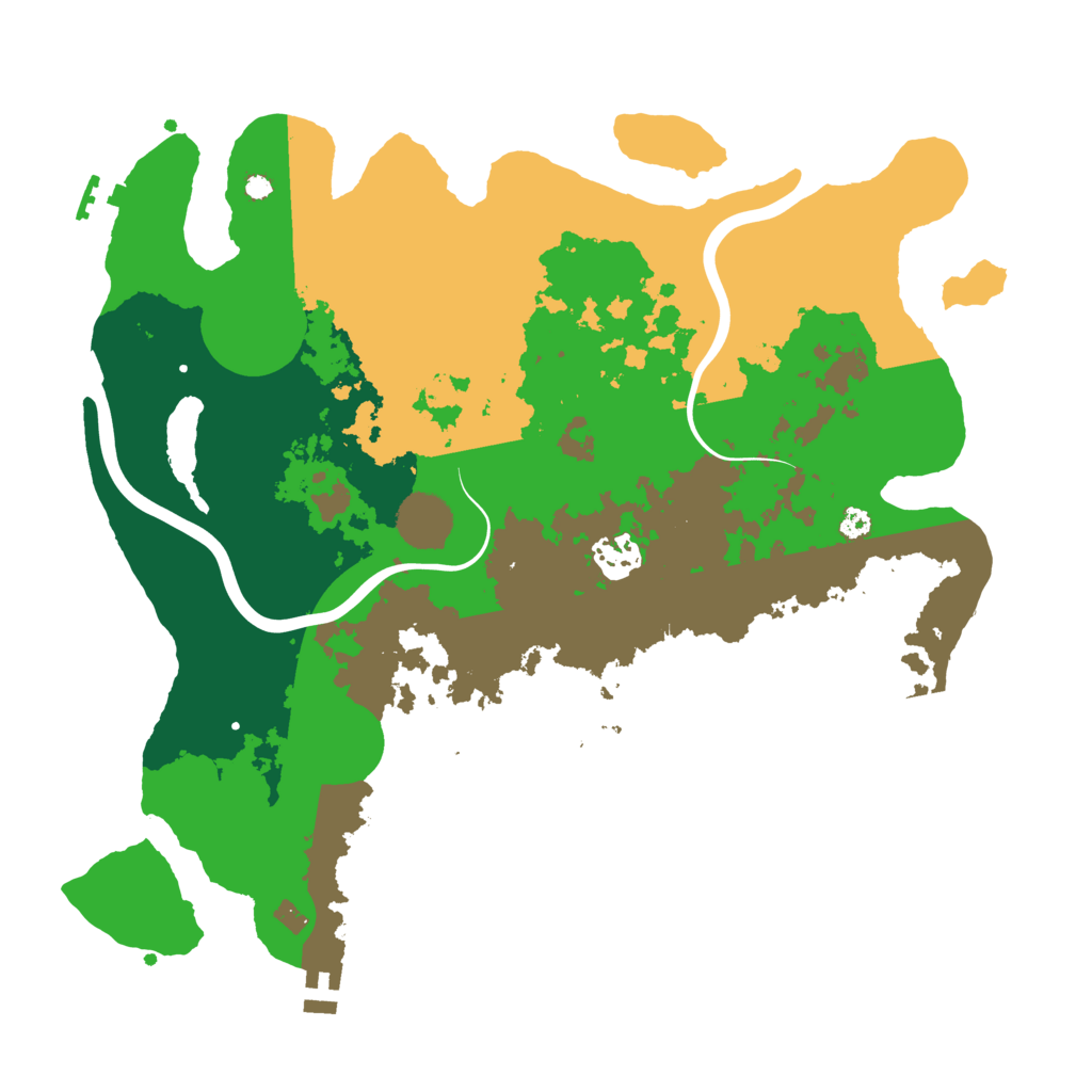 Biome Rust Map: Procedural Map, Size: 3500, Seed: 484012