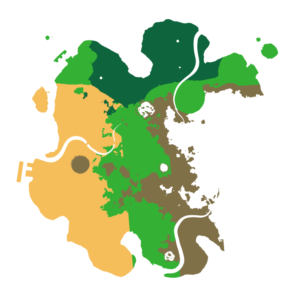 Biome Rust Map: Procedural Map, Size: 3000, Seed: 1401378516