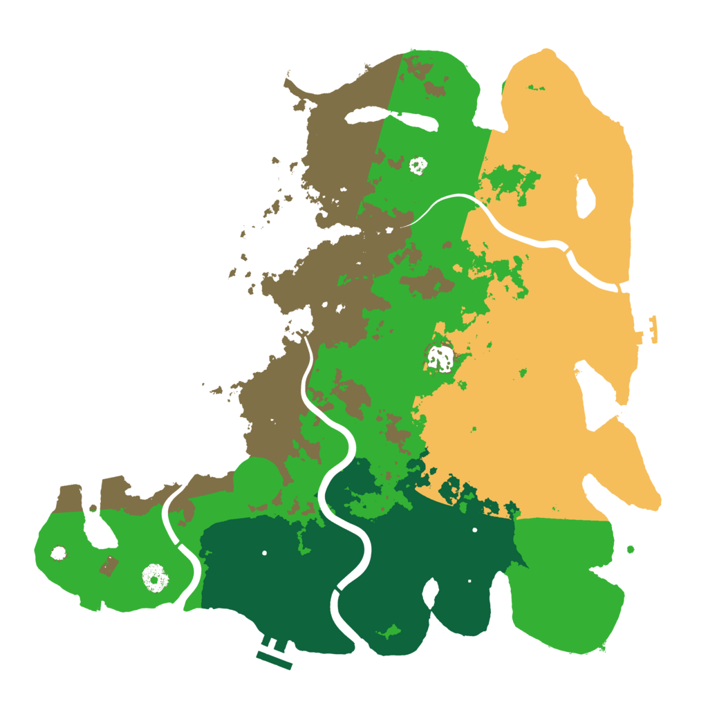 Biome Rust Map: Procedural Map, Size: 3900, Seed: 2082