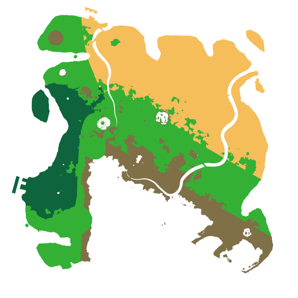 Biome Rust Map: Procedural Map, Size: 3500, Seed: 1551960660