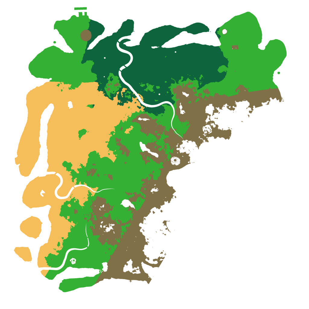 Biome Rust Map: Procedural Map, Size: 5000, Seed: 1492185930