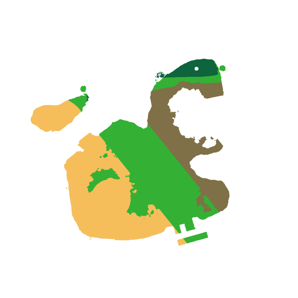 Biome Rust Map: Procedural Map, Size: 1975, Seed: 1337