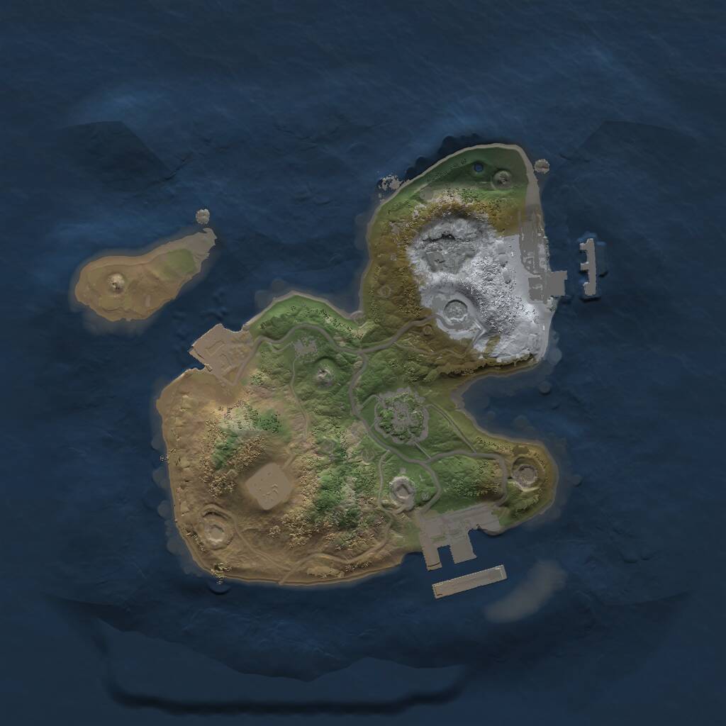 Rust Map: Procedural Map, Size: 1975, Seed: 1337, 7 Monuments