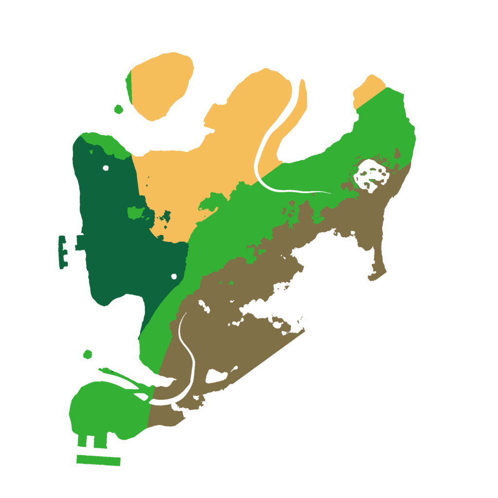 Biome Rust Map: Procedural Map, Size: 2300, Seed: 221681508