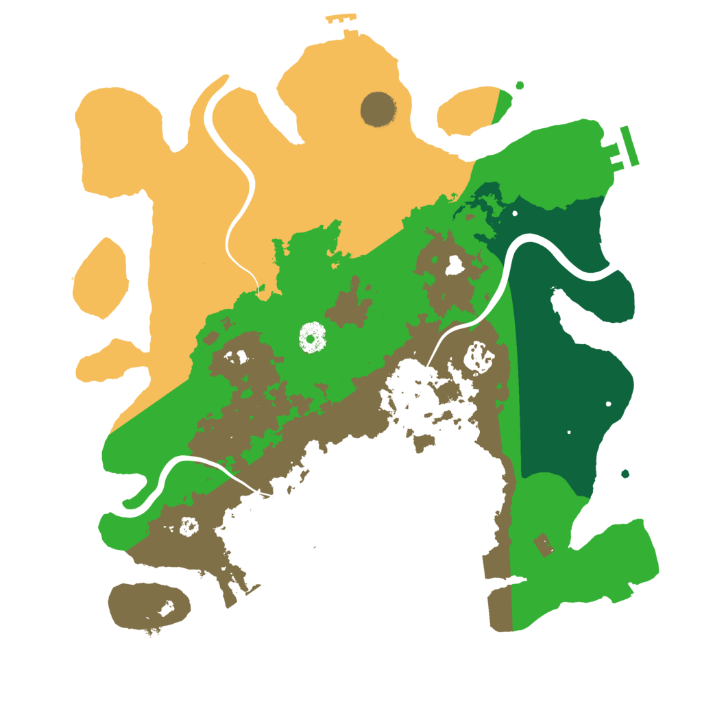 Biome Rust Map: Procedural Map, Size: 3500, Seed: 1220564276