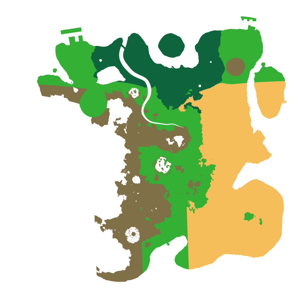 Biome Rust Map: Procedural Map, Size: 3000, Seed: 78227