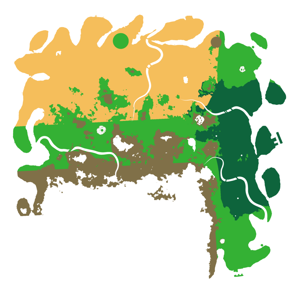 Biome Rust Map: Procedural Map, Size: 5000, Seed: 1453