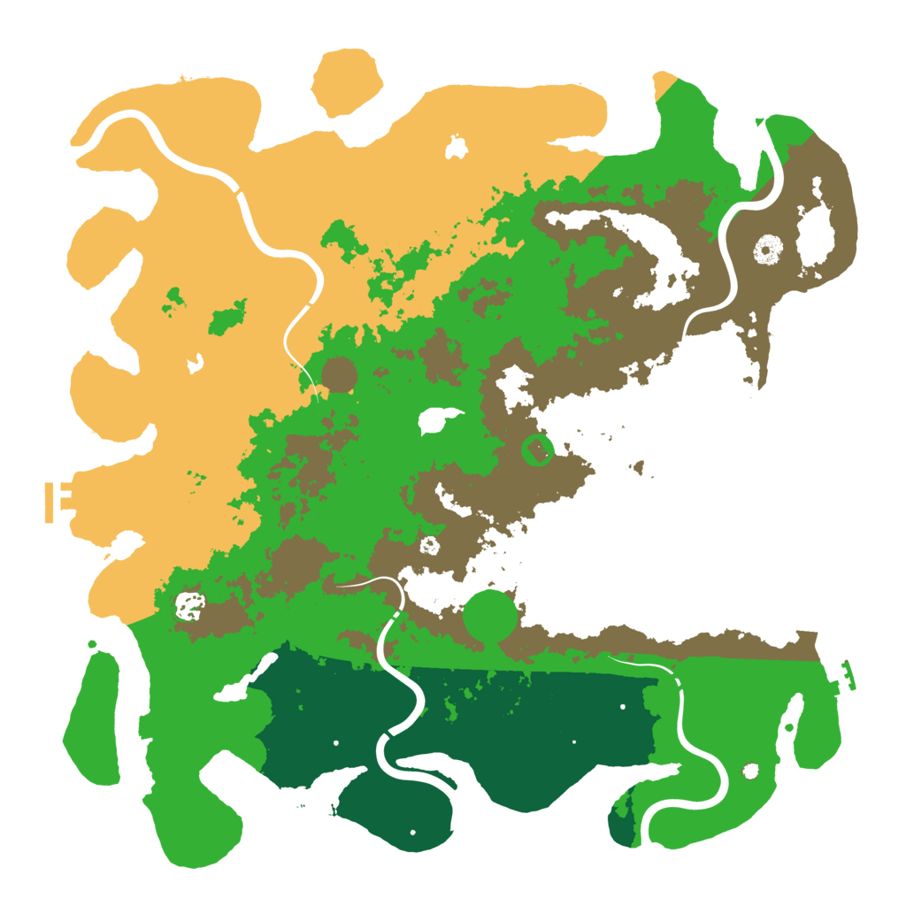 Biome Rust Map: Procedural Map, Size: 4500, Seed: 221394874