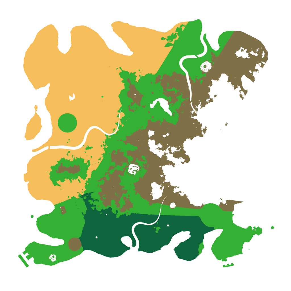 Biome Rust Map: Procedural Map, Size: 4000, Seed: 2085451714