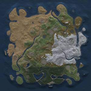 Thumbnail Rust Map: Procedural Map, Size: 4200, Seed: 67685742, 19 Monuments