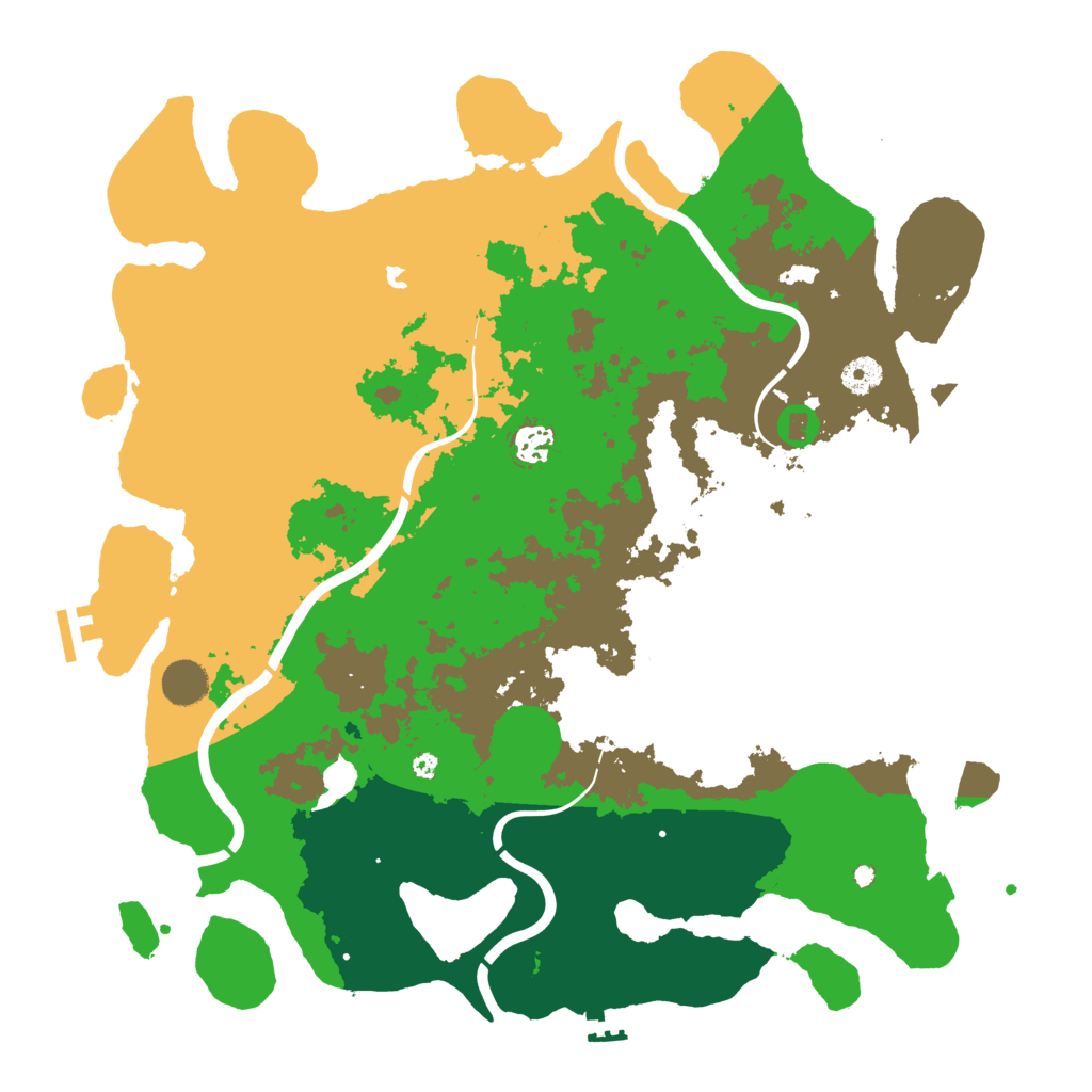 Biome Rust Map: Procedural Map, Size: 4200, Seed: 67685742