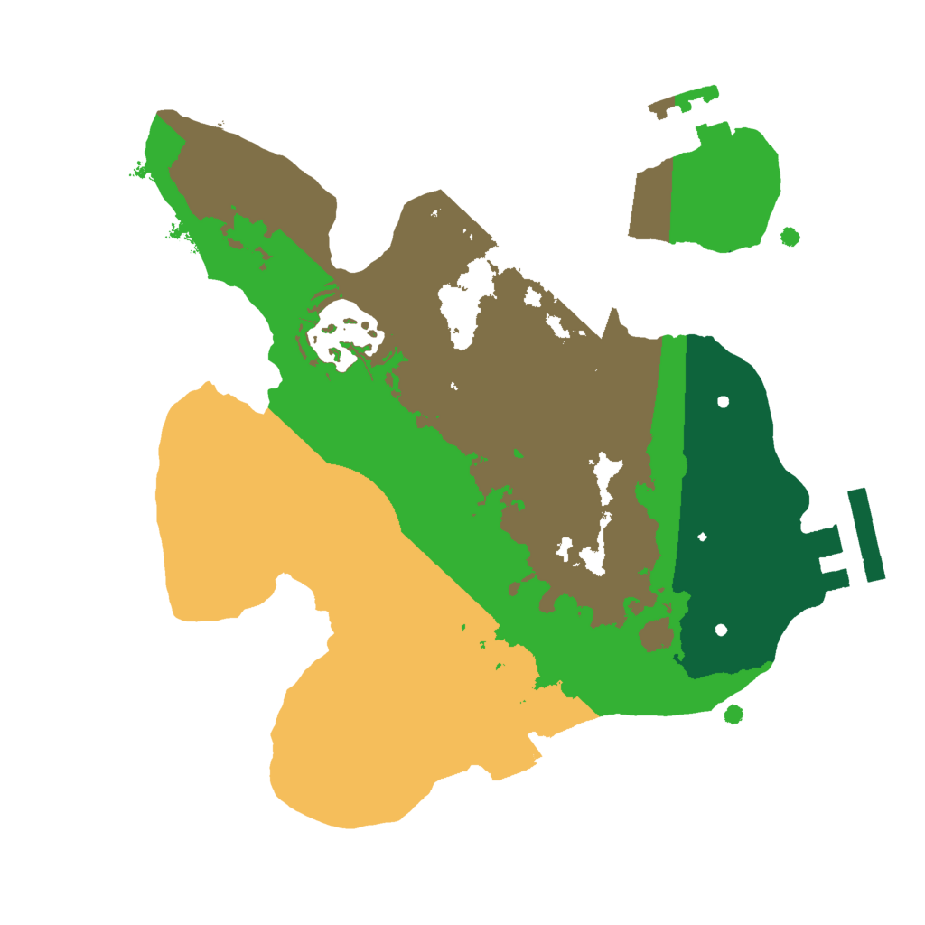 Biome Rust Map: Procedural Map, Size: 2000, Seed: 1734214