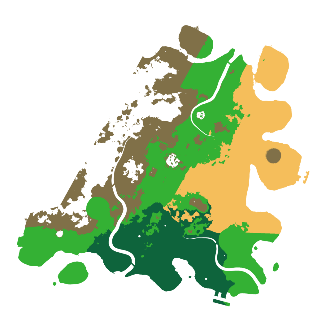 Biome Rust Map: Procedural Map, Size: 3700, Seed: 1412561992
