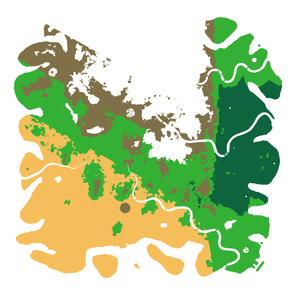 Biome Rust Map: Procedural Map, Size: 5000, Seed: 962342620