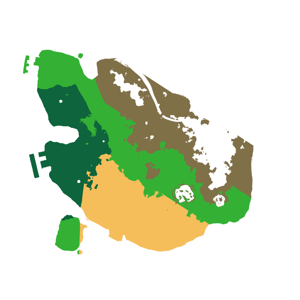 Biome Rust Map: Procedural Map, Size: 2500, Seed: 1128478169