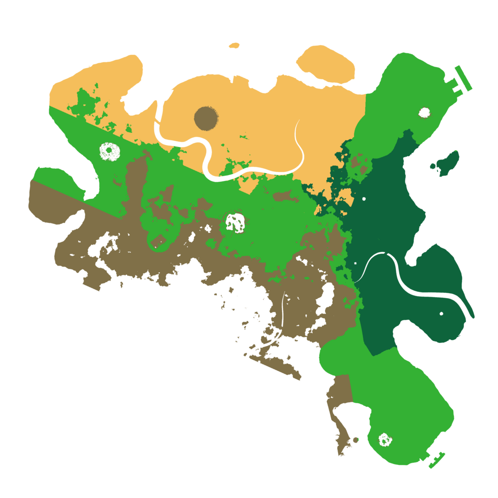 Biome Rust Map: Procedural Map, Size: 3700, Seed: 1820822114
