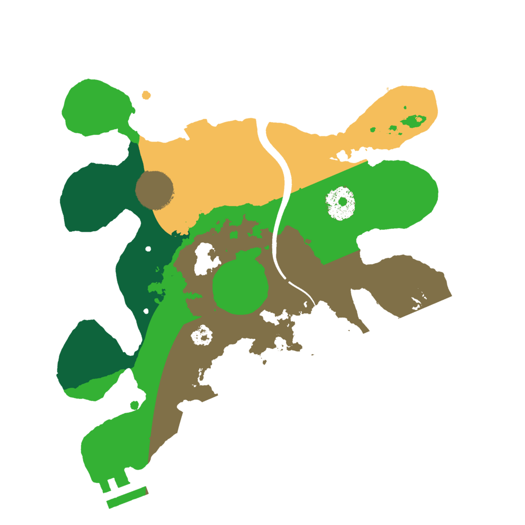 Biome Rust Map: Procedural Map, Size: 2500, Seed: 461889563