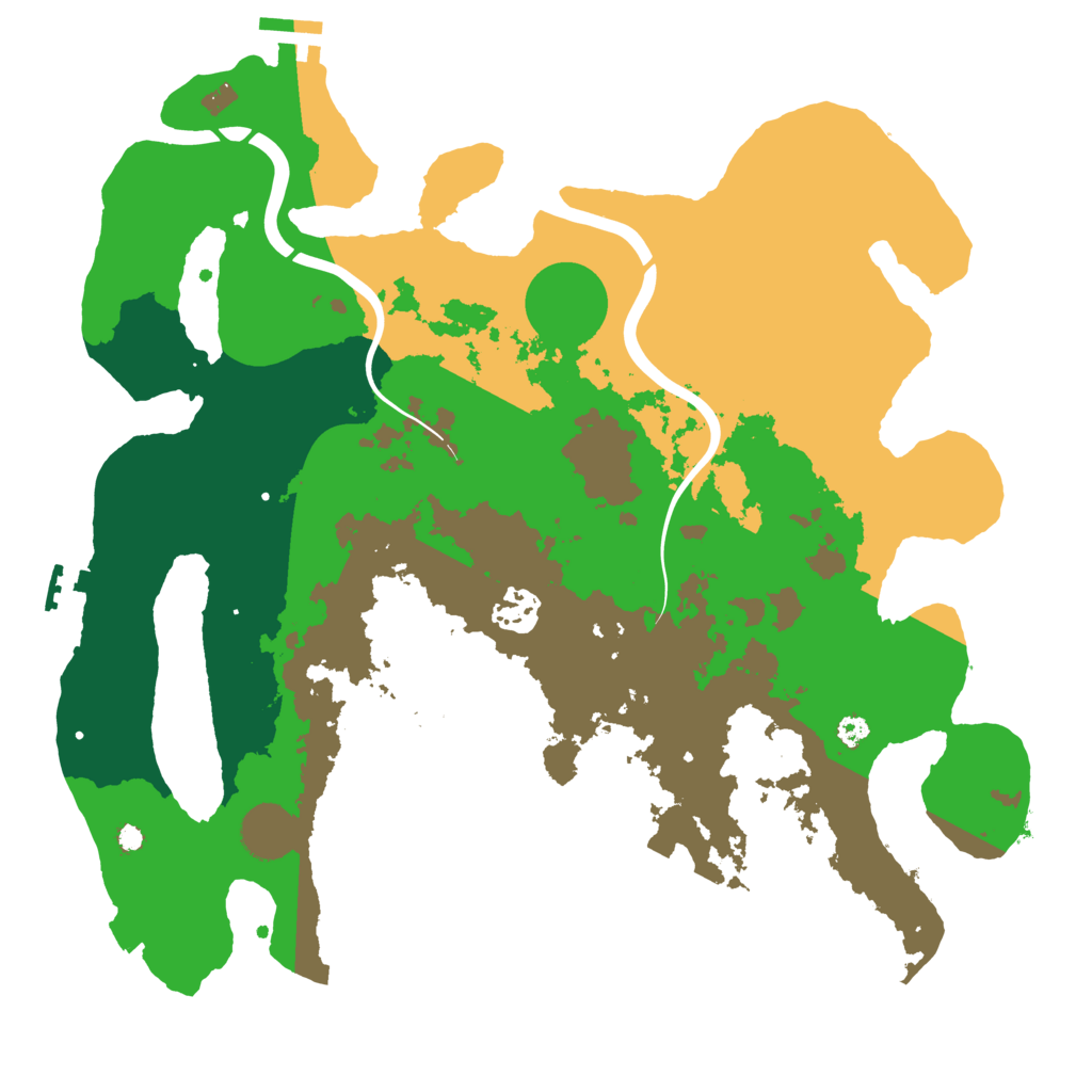 Biome Rust Map: Procedural Map, Size: 3500, Seed: 558113961