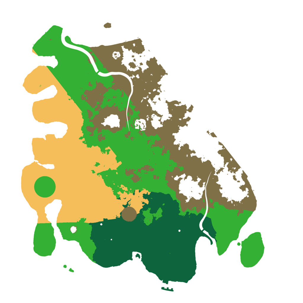 Biome Rust Map: Procedural Map, Size: 3750, Seed: 3051994