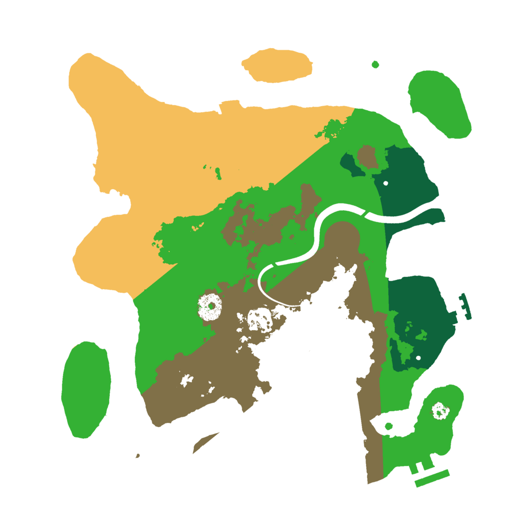 Biome Rust Map: Procedural Map, Size: 3000, Seed: 2129543355