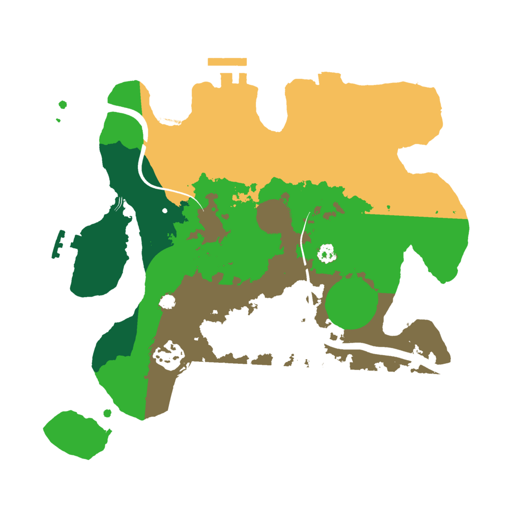 Biome Rust Map: Procedural Map, Size: 2700, Seed: 952168