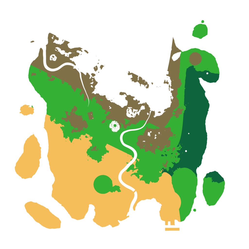 Biome Rust Map: Procedural Map, Size: 3500, Seed: 1721891222