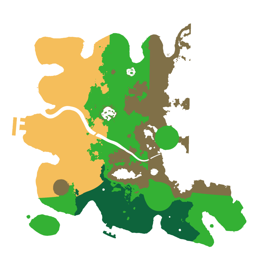 Biome Rust Map: Procedural Map, Size: 3000, Seed: 373896217