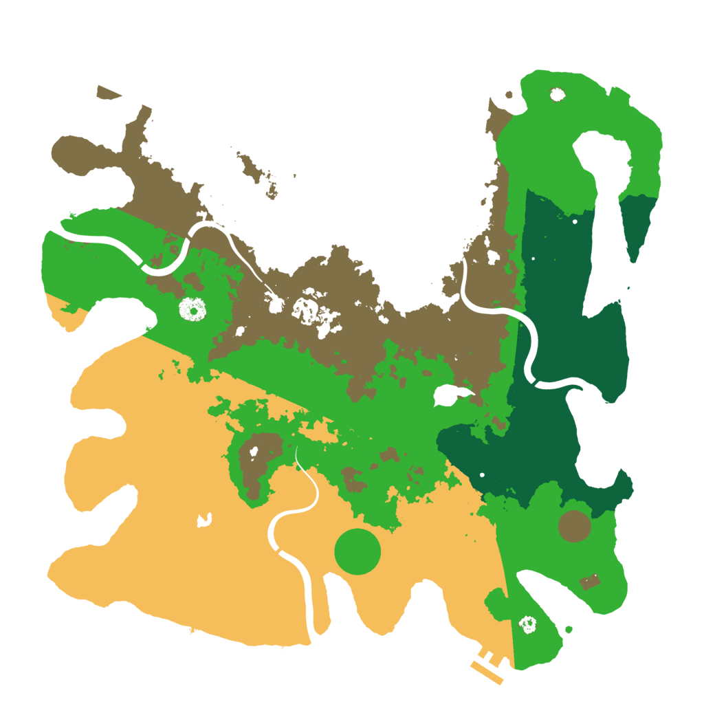 Biome Rust Map: Procedural Map, Size: 4000, Seed: 1130740587