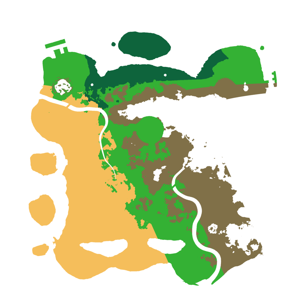 Biome Rust Map: Procedural Map, Size: 3000, Seed: 15754