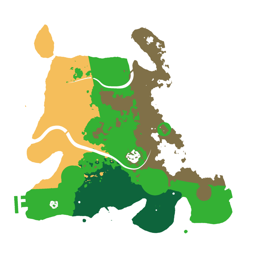 Biome Rust Map: Procedural Map, Size: 3000, Seed: 2071511859