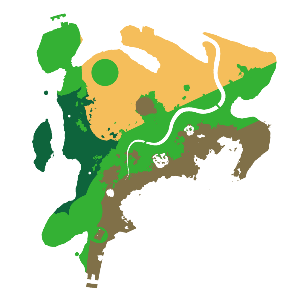 Biome Rust Map: Procedural Map, Size: 3000, Seed: 461791797