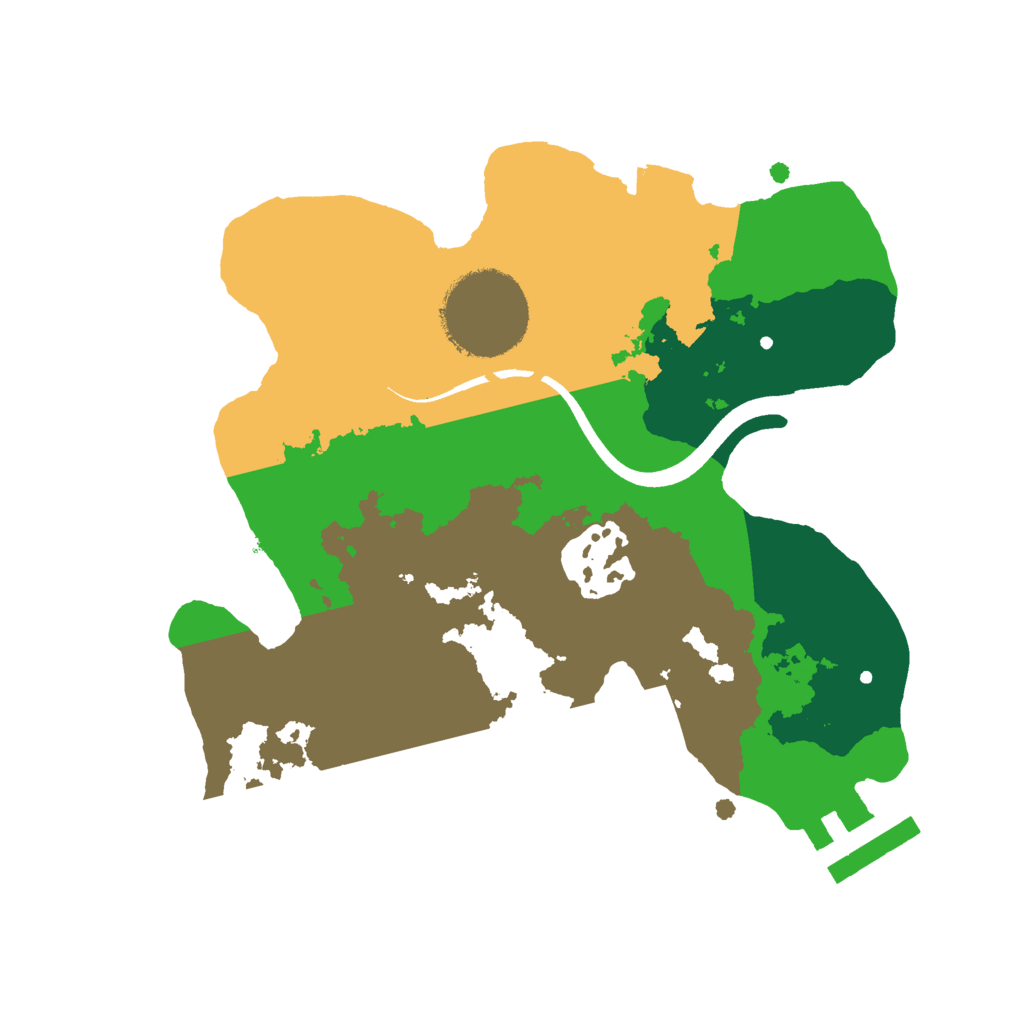 Biome Rust Map: Procedural Map, Size: 2100, Seed: 45643