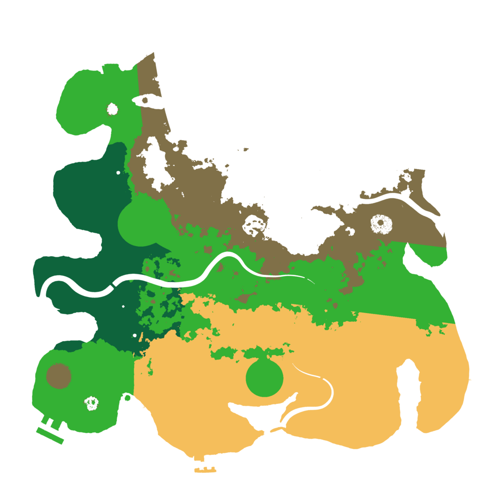 Biome Rust Map: Procedural Map, Size: 3500, Seed: 1107713870