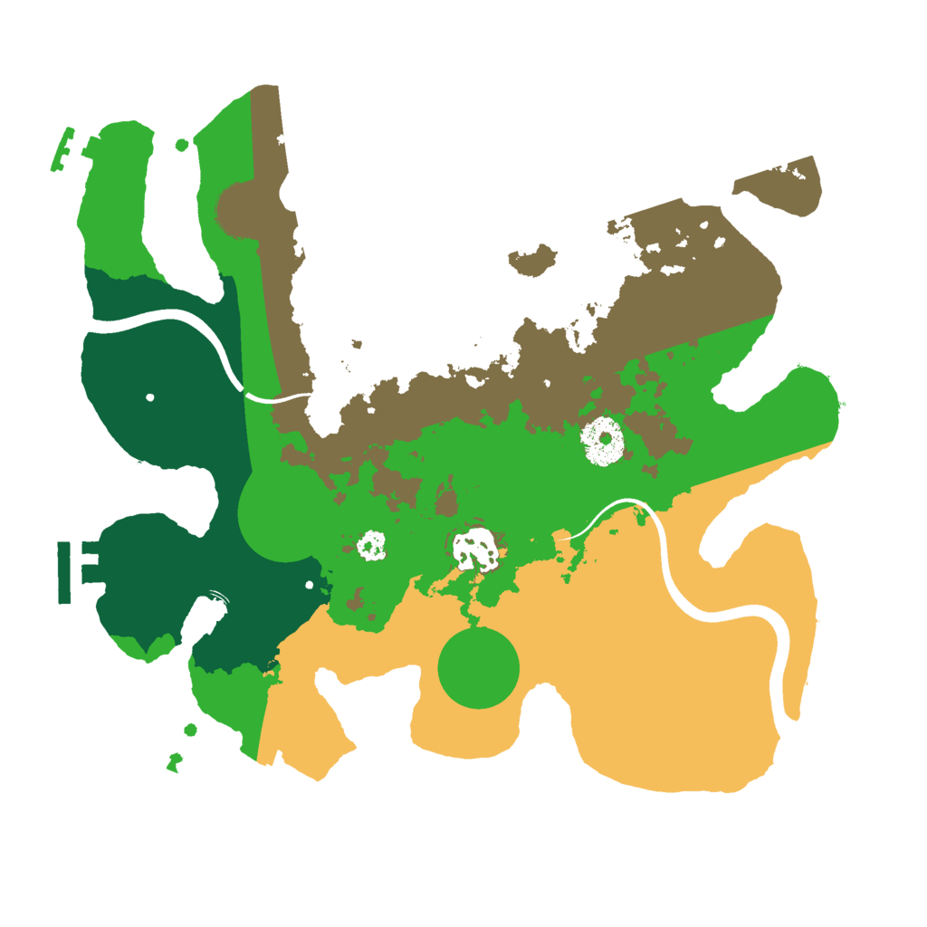Biome Rust Map: Procedural Map, Size: 3000, Seed: 55836