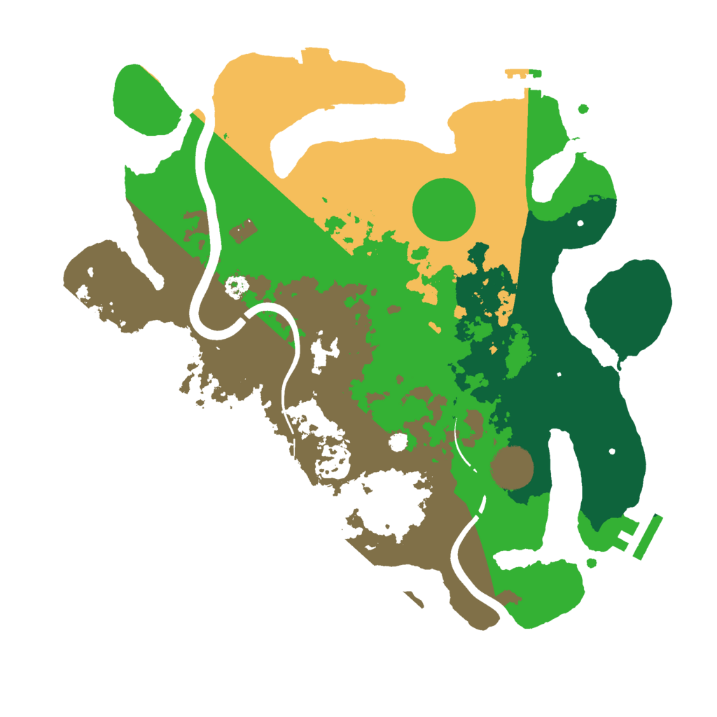 Biome Rust Map: Procedural Map, Size: 3000, Seed: 20261020