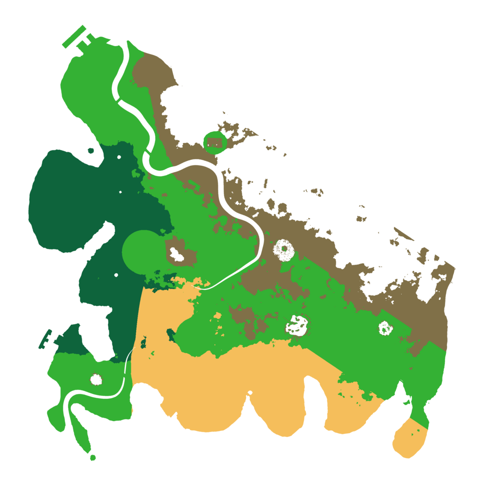 Biome Rust Map: Procedural Map, Size: 3500, Seed: 460266976
