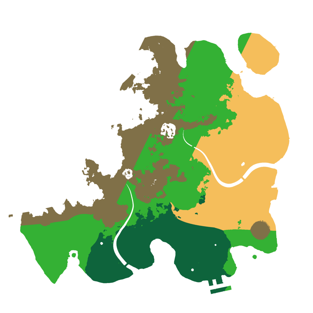 Biome Rust Map: Procedural Map, Size: 3000, Seed: 1780643032