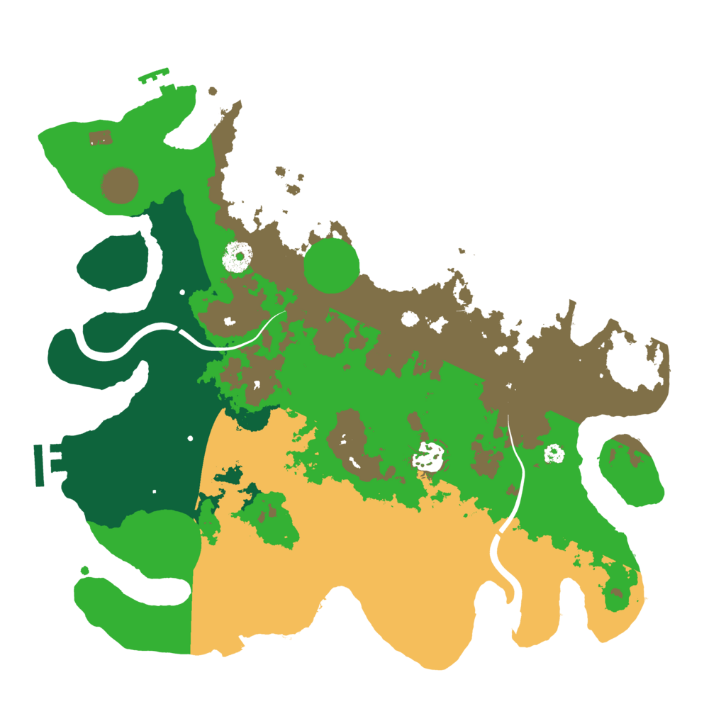 Biome Rust Map: Procedural Map, Size: 3500, Seed: 1778648621